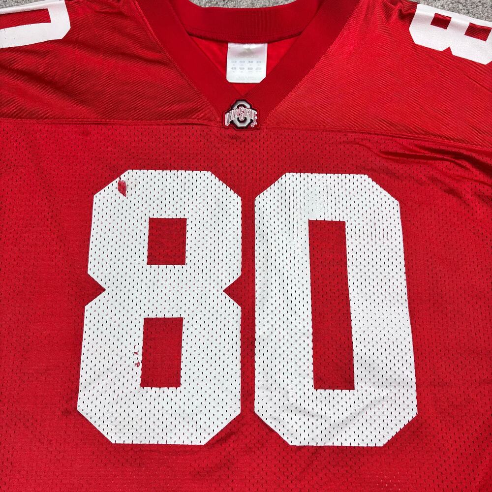 Vintage Adidas Ohio State Football Jersey #80 size XL - Picture 4 of 9